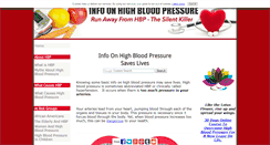 Desktop Screenshot of info-on-high-blood-pressure.com